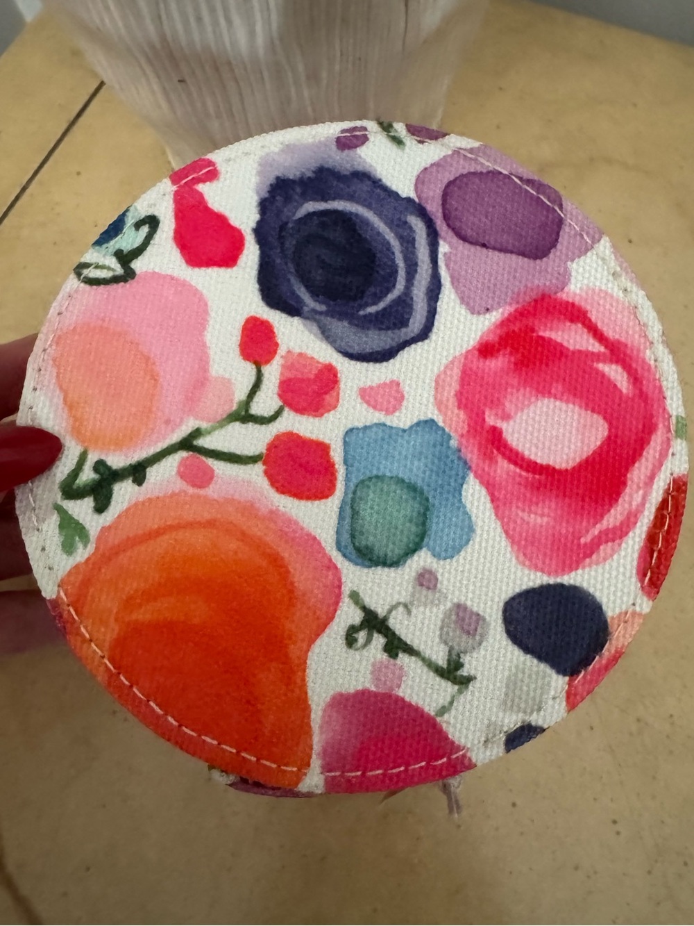 kate spade Pink Multi Floral Round Travel Jewelry Organizer NWT - Picture 9 of 10